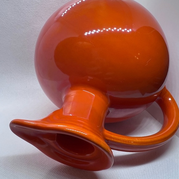 Vintage radioactive red Fiestaware Carafe 1940s rare piece no cork lid - Picture 4 of 4